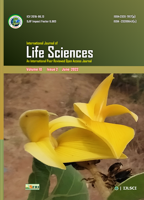 					View Vol. 10 No. 2 (2022): International Journal of Life Sciences
				