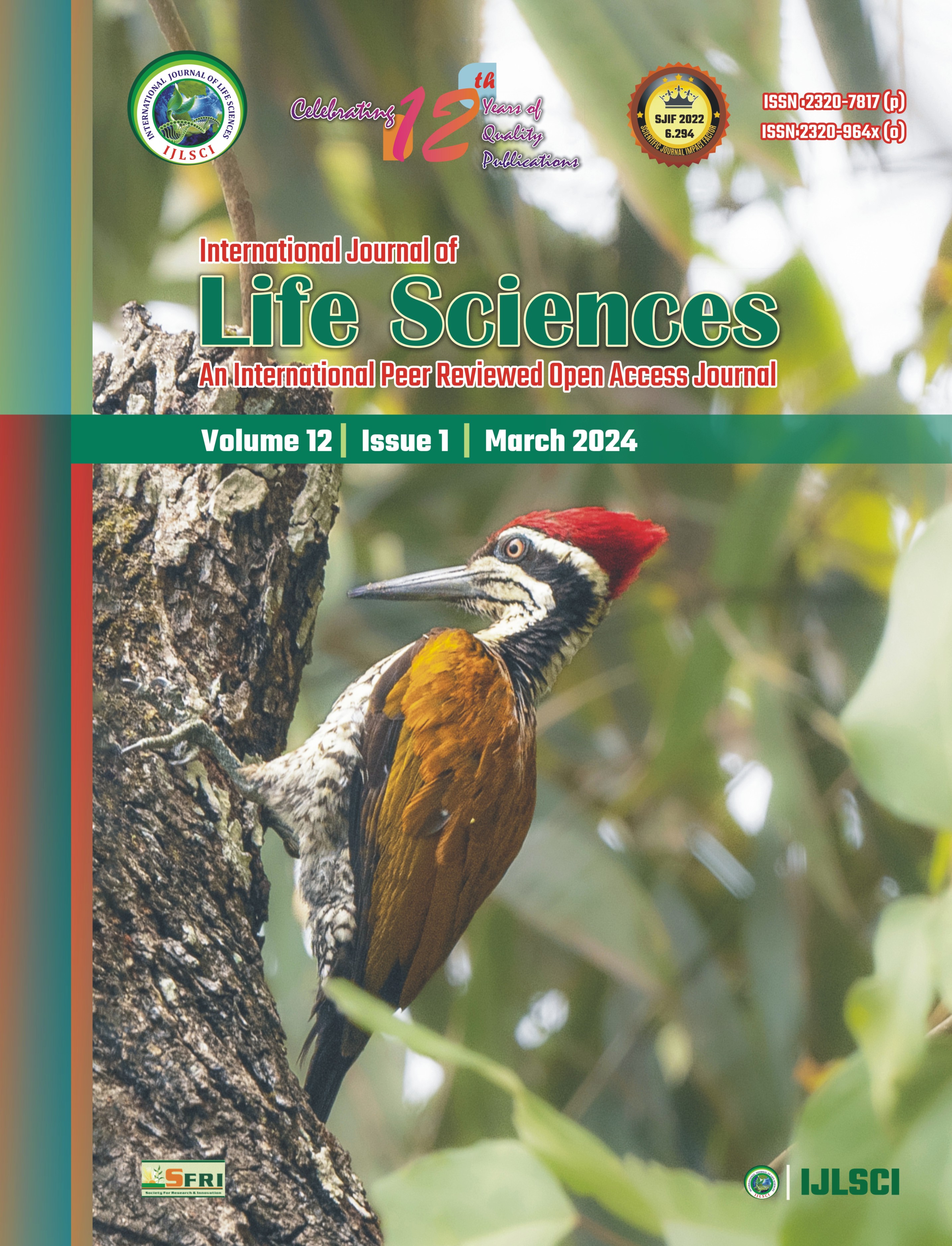                     View Vol. 12 No. 1 (2024): International Journal of Life Sciences
                